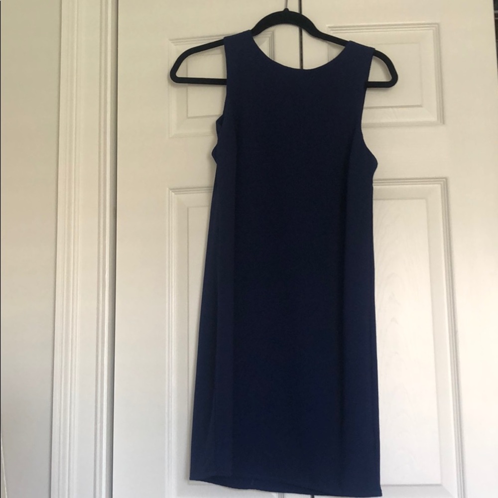 Navy shift dress